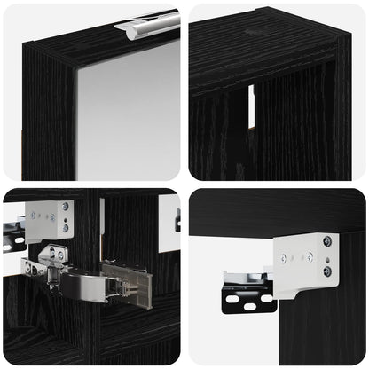vidaXL Bathroom Cabinet Set 3 pcs 80 x 10.5 x 50 cm Engineered wood
