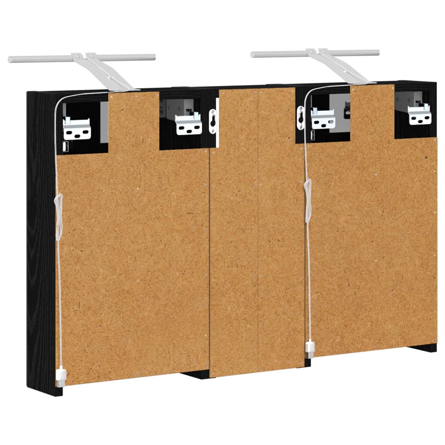vidaXL Bathroom Cabinet Set 3 pcs 80 x 10.5 x 50 cm Engineered wood
