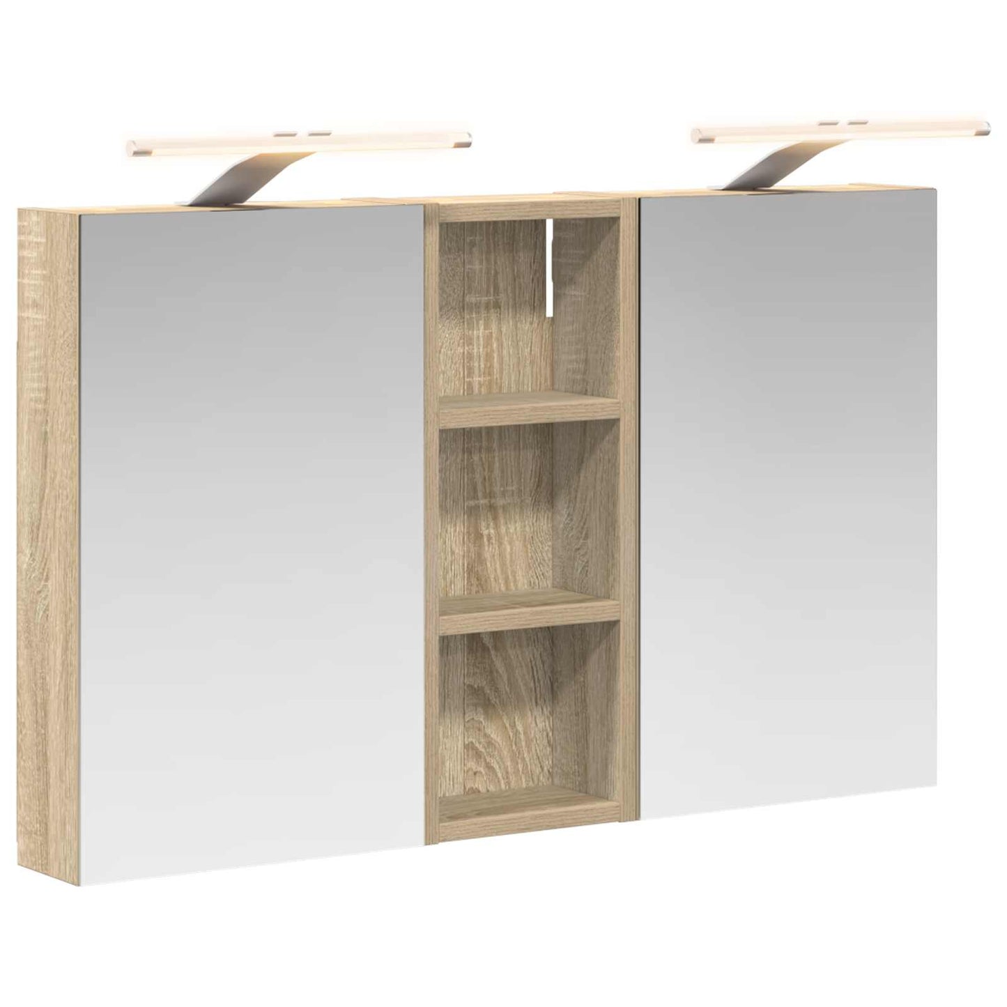 vidaXL Bathroom Cabinet Set 3 pcs 80 x 10.5 x 50 cm Engineered wood
