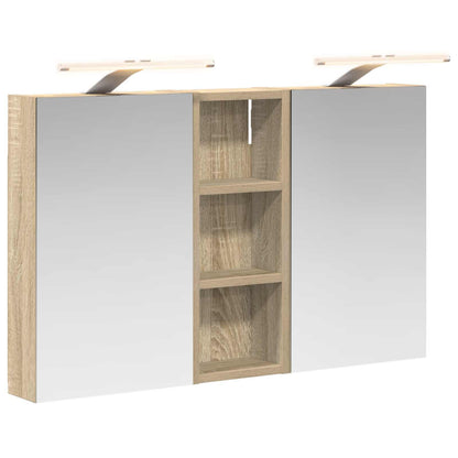 vidaXL Bathroom Cabinet Set 3 pcs 80 x 10.5 x 50 cm Engineered wood