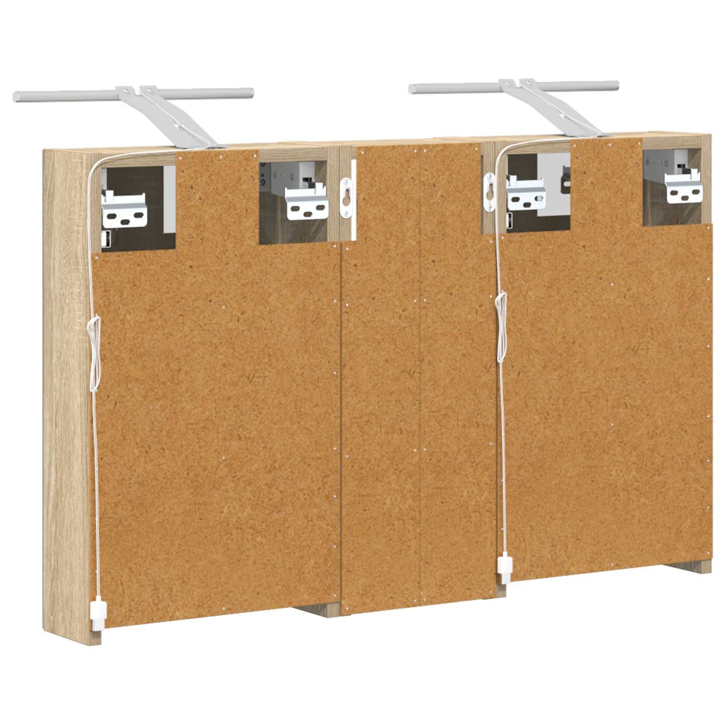 vidaXL Bathroom Cabinet Set 3 pcs 80 x 10.5 x 50 cm Engineered wood