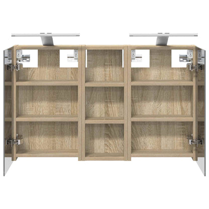 vidaXL Bathroom Cabinet Set 3 pcs 80 x 10.5 x 50 cm Engineered wood