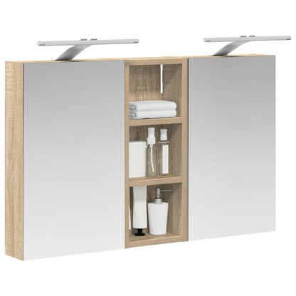 vidaXL Bathroom Cabinet Set 3 pcs 80 x 10.5 x 50 cm Engineered wood
