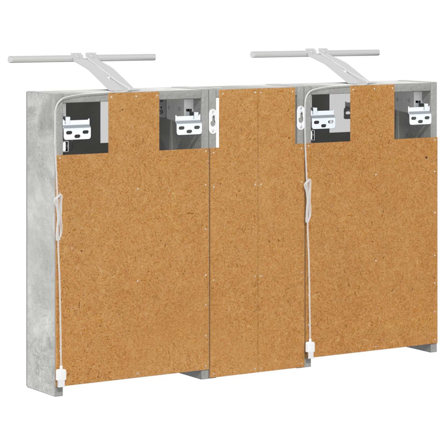 vidaXL Bathroom Cabinet Set 3 pcs 80 x 10.5 x 50 cm Engineered wood