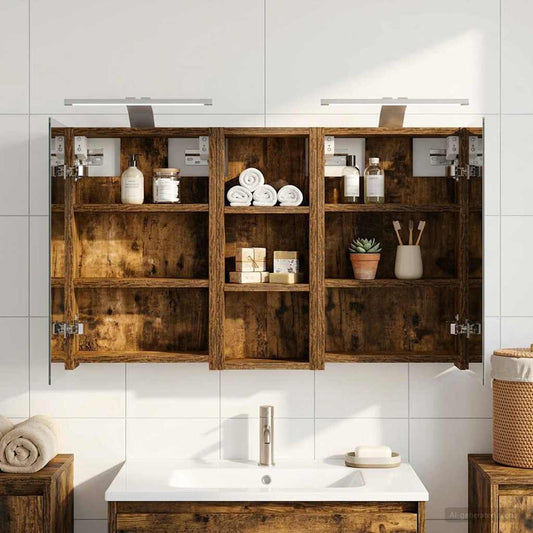 vidaXL Bathroom Cabinet Set 3 pcs 80 x 10.5 x 50 cm Engineered wood