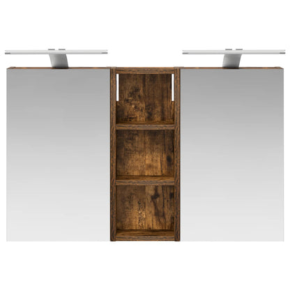 vidaXL Bathroom Cabinet Set 3 pcs 80 x 10.5 x 50 cm Engineered wood