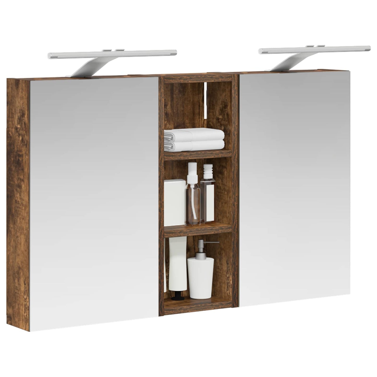 vidaXL Bathroom Cabinet Set 3 pcs 80 x 10.5 x 50 cm Engineered wood