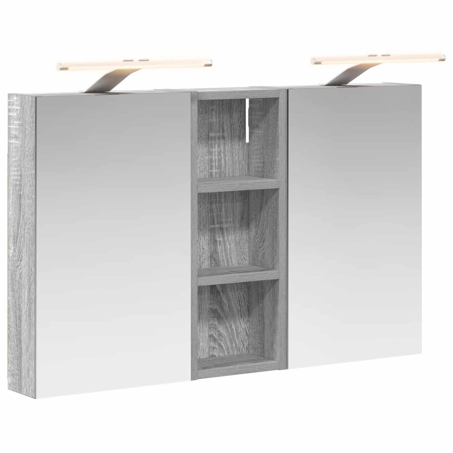 vidaXL Bathroom Cabinet Set 3 pcs 80 x 10.5 x 50 cm Engineered wood