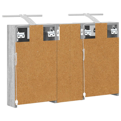 vidaXL Bathroom Cabinet Set 3 pcs 80 x 10.5 x 50 cm Engineered wood