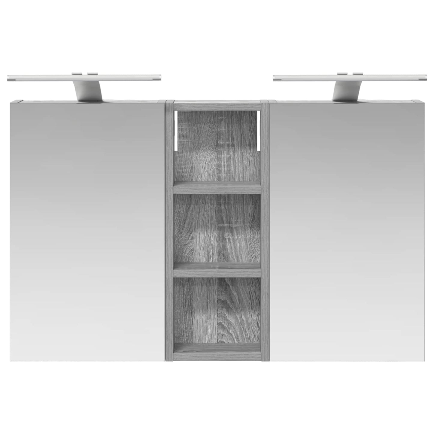 vidaXL Bathroom Cabinet Set 3 pcs 80 x 10.5 x 50 cm Engineered wood
