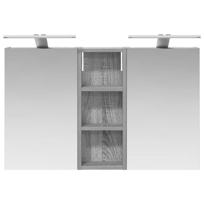 vidaXL Bathroom Cabinet Set 3 pcs 80 x 10.5 x 50 cm Engineered wood