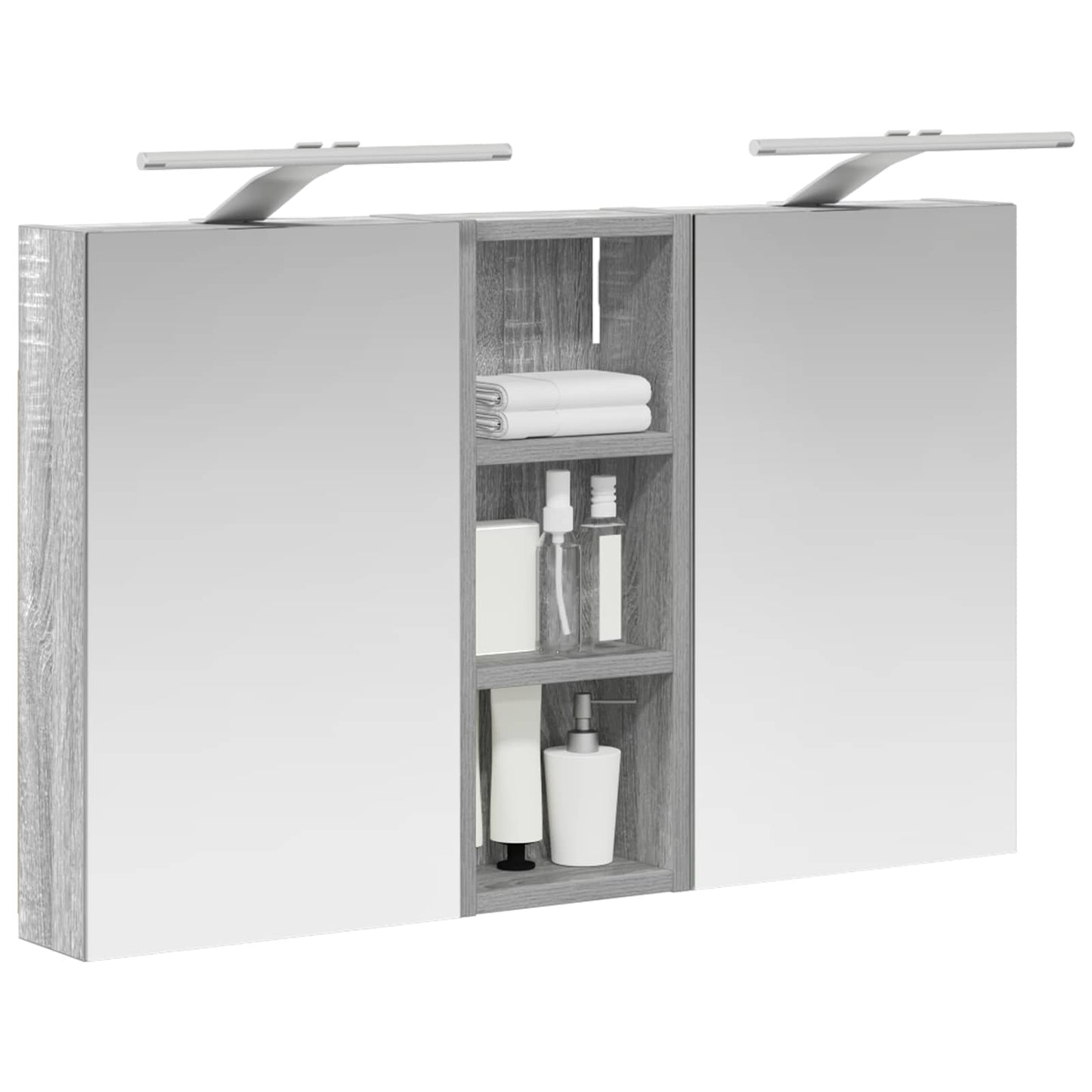 vidaXL Bathroom Cabinet Set 3 pcs 80 x 10.5 x 50 cm Engineered wood