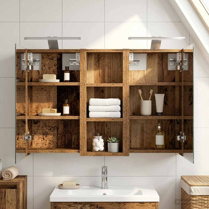vidaXL Bathroom Cabinet Set 3 pcs 80 x 10.5 x 50 cm Engineered wood