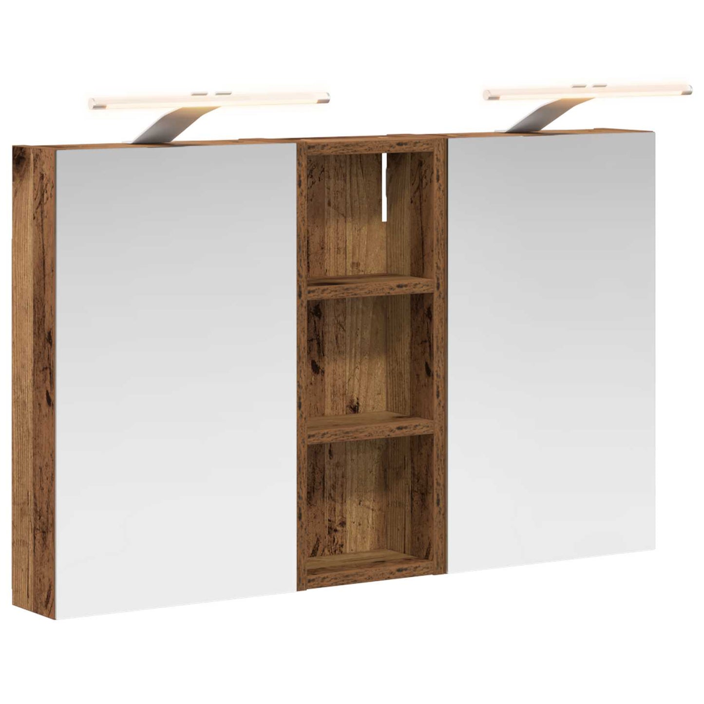 vidaXL Bathroom Cabinet Set 3 pcs 80 x 10.5 x 50 cm Engineered wood