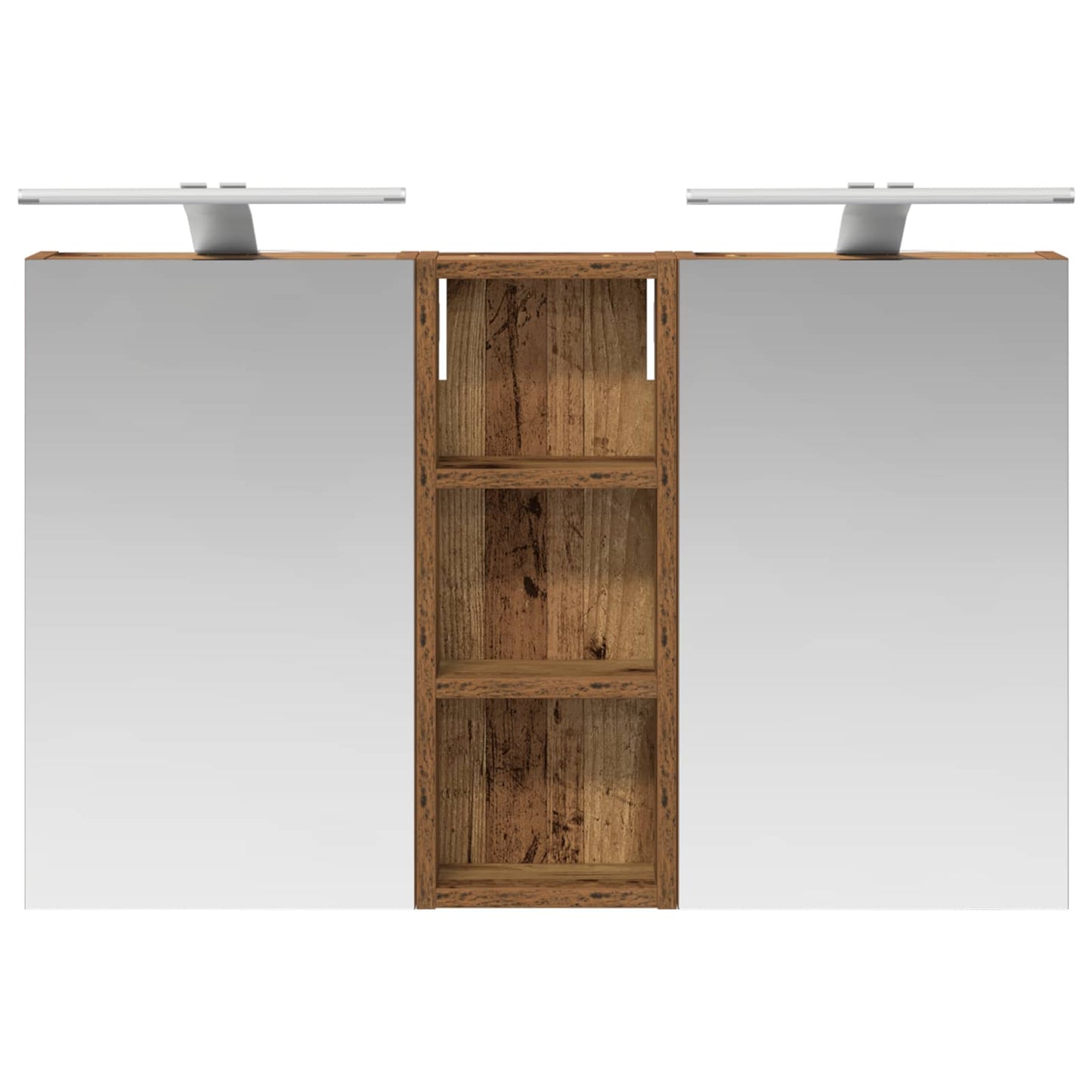 vidaXL Bathroom Cabinet Set 3 pcs 80 x 10.5 x 50 cm Engineered wood