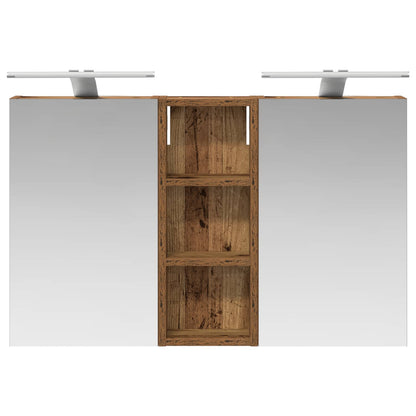 vidaXL Bathroom Cabinet Set 3 pcs 80 x 10.5 x 50 cm Engineered wood
