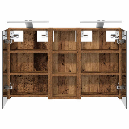 vidaXL Bathroom Cabinet Set 3 pcs 80 x 10.5 x 50 cm Engineered wood