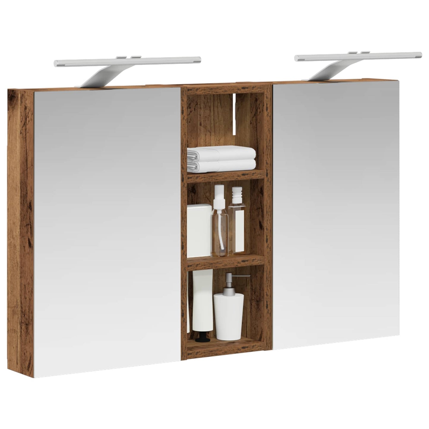 vidaXL Bathroom Cabinet Set 3 pcs 80 x 10.5 x 50 cm Engineered wood