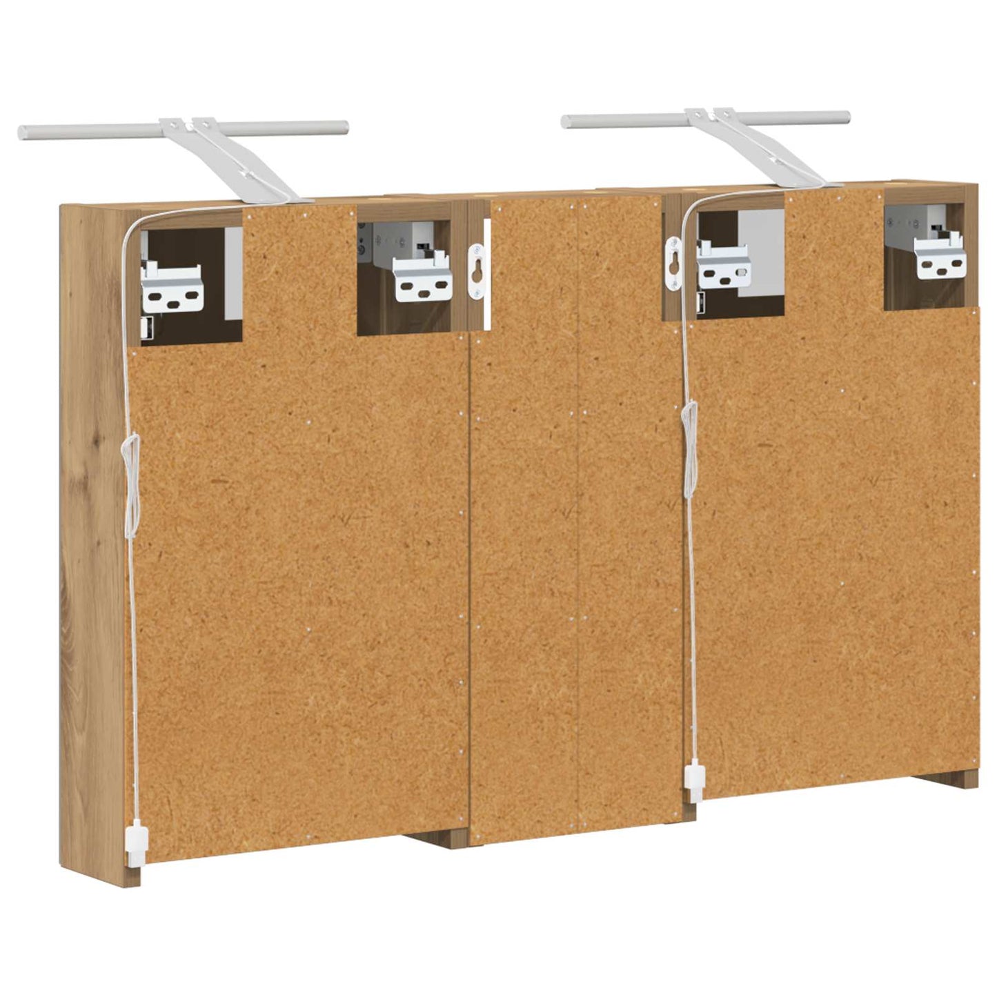 vidaXL Bathroom Cabinet Set 3 pcs 80 x 10.5 x 50 cm Engineered wood