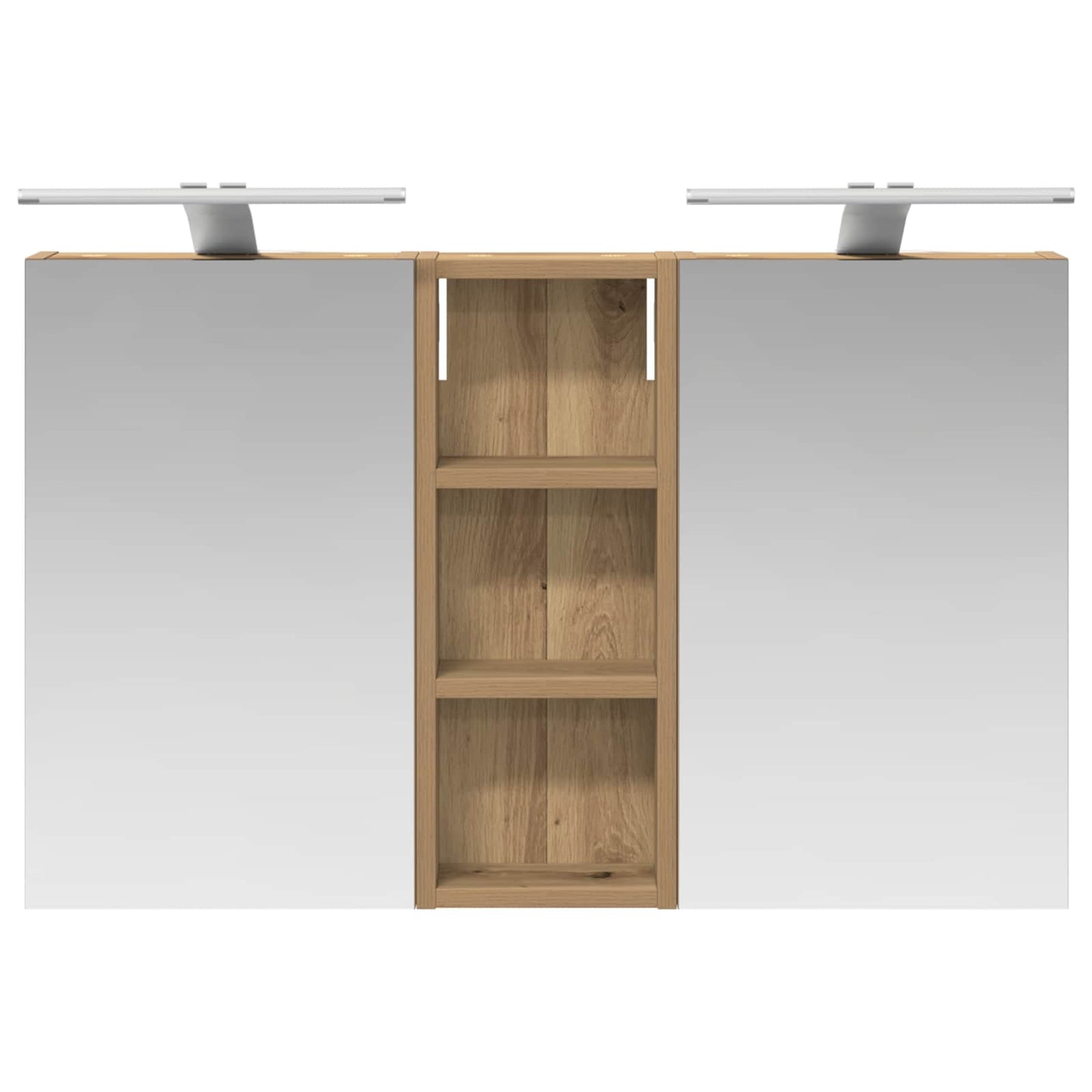 vidaXL Bathroom Cabinet Set 3 pcs 80 x 10.5 x 50 cm Engineered wood