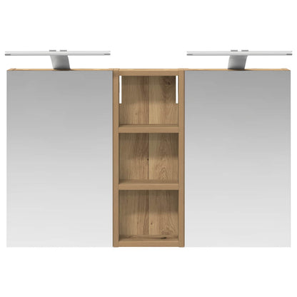vidaXL Bathroom Cabinet Set 3 pcs 80 x 10.5 x 50 cm Engineered wood