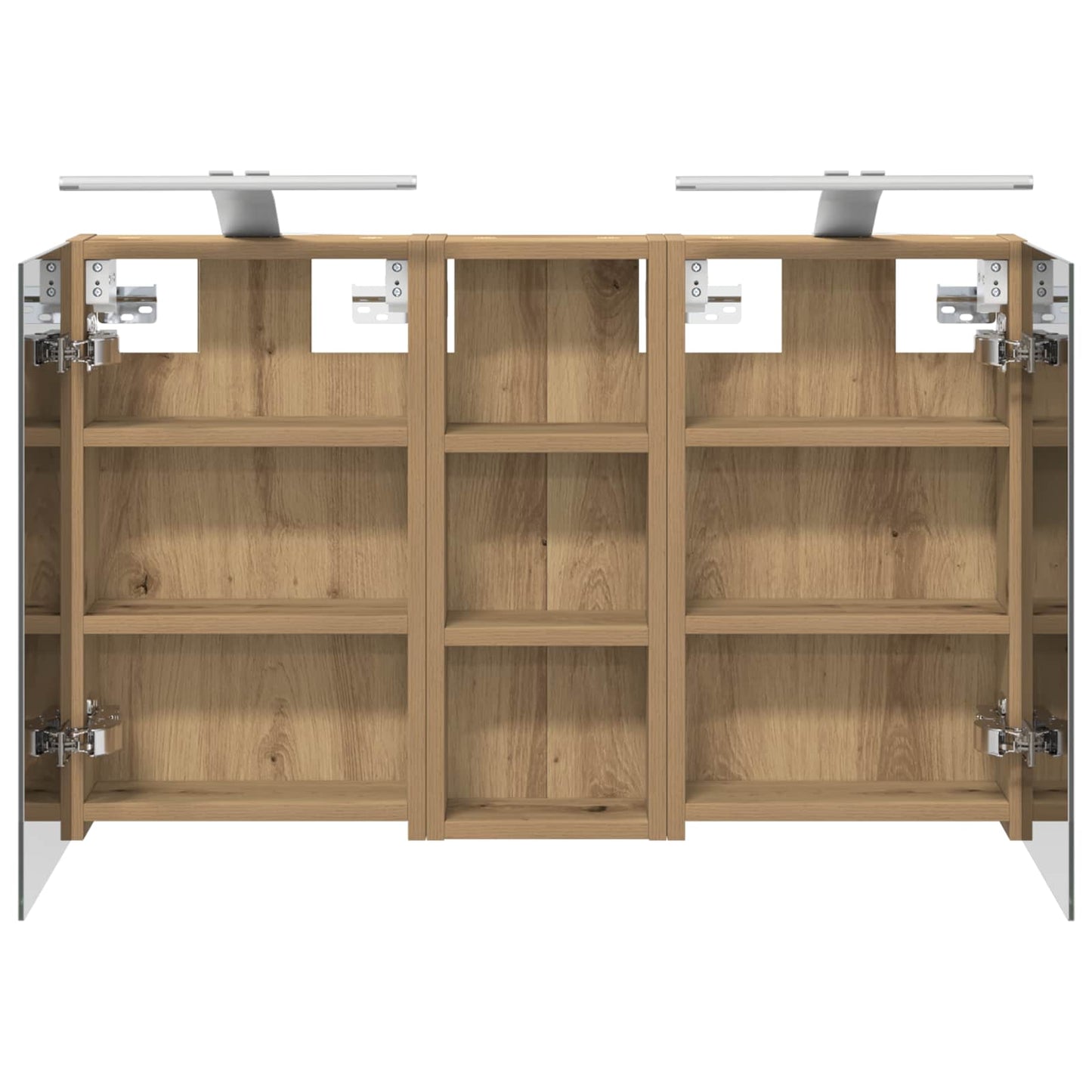 vidaXL Bathroom Cabinet Set 3 pcs 80 x 10.5 x 50 cm Engineered wood