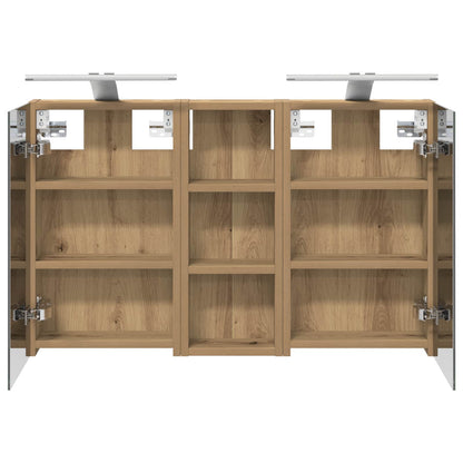 vidaXL Bathroom Cabinet Set 3 pcs 80 x 10.5 x 50 cm Engineered wood