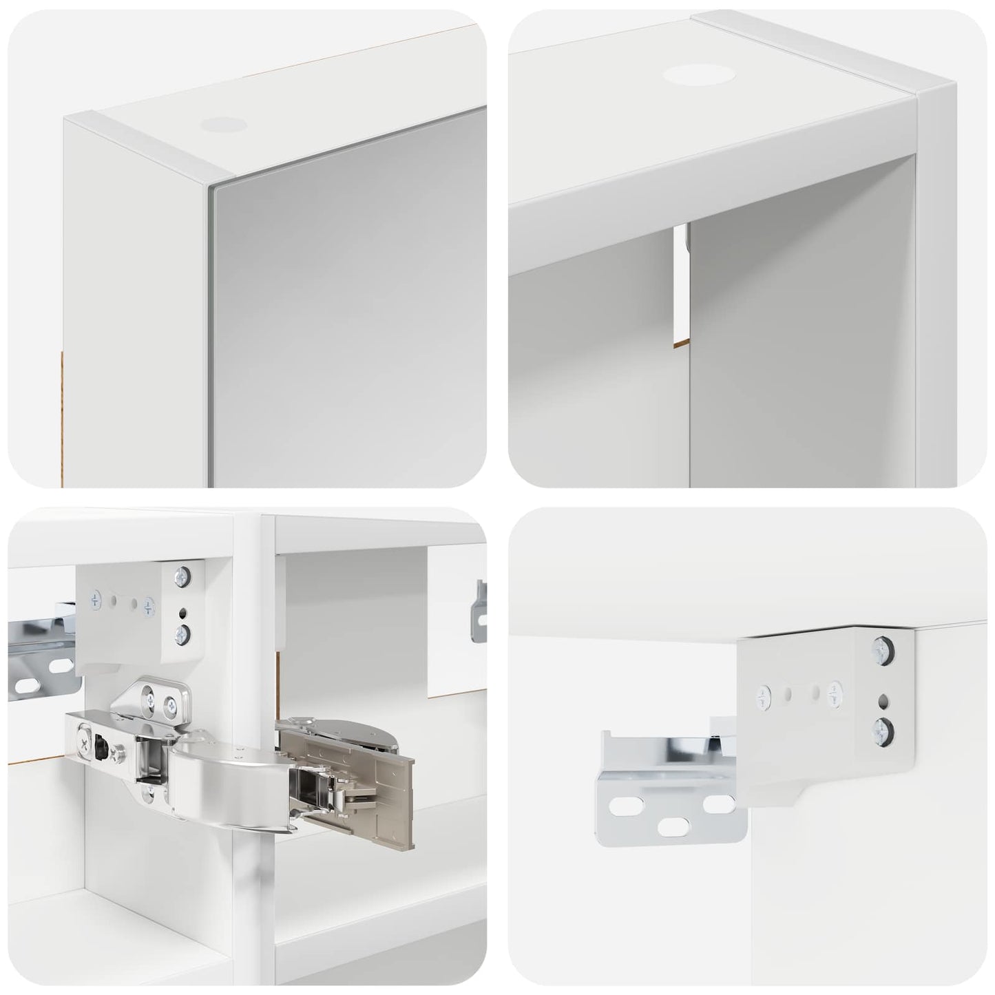 vidaXL Bathroom Cabinet Set 3 pcs 100 x 10.5 x 50 cm Engineered wood