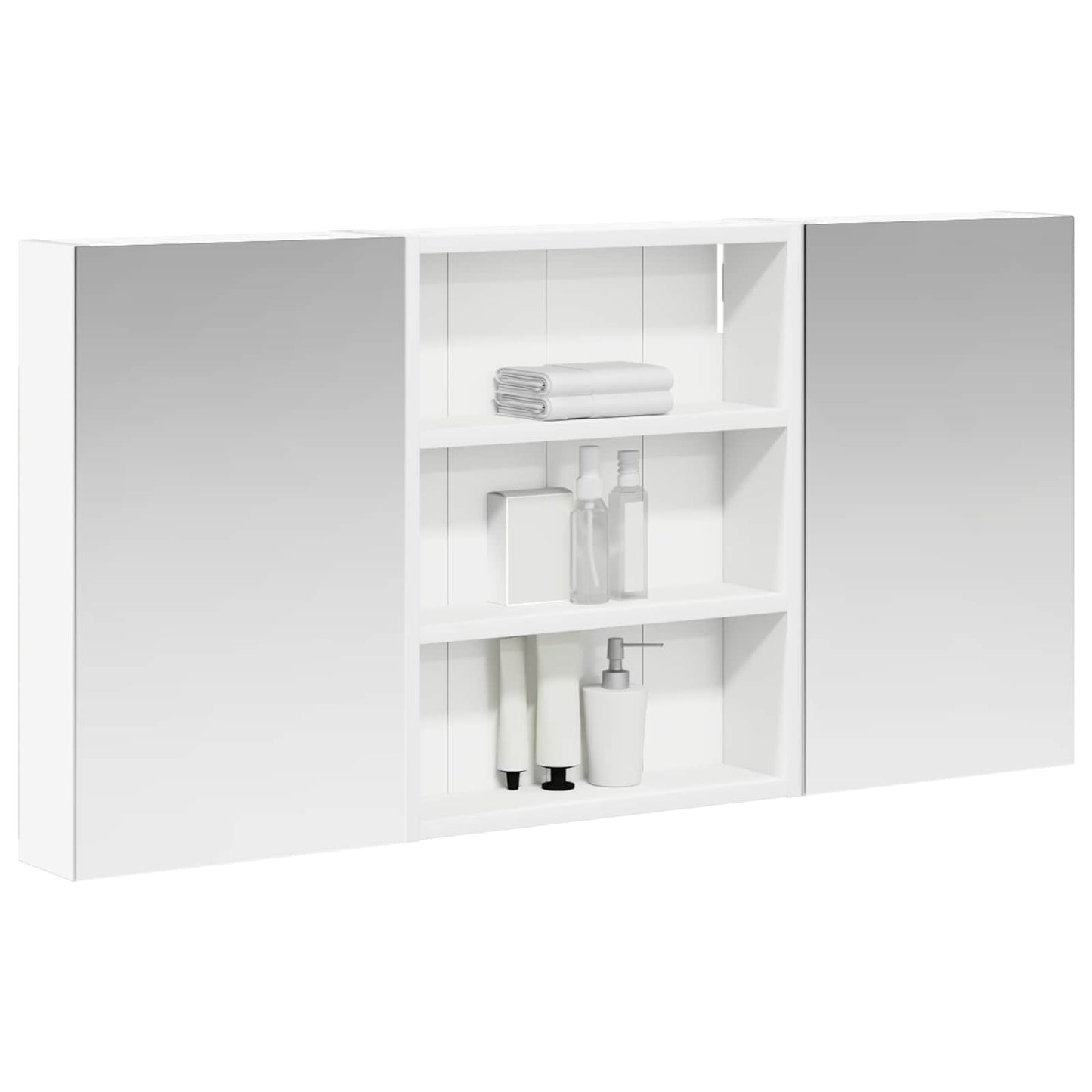 vidaXL Bathroom Cabinet Set 3 pcs 100 x 10.5 x 50 cm Engineered wood