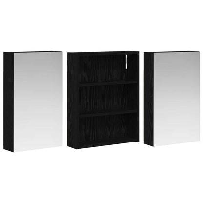 vidaXL Bathroom Cabinet Set 3 pcs 100 x 10.5 x 50 cm Engineered wood