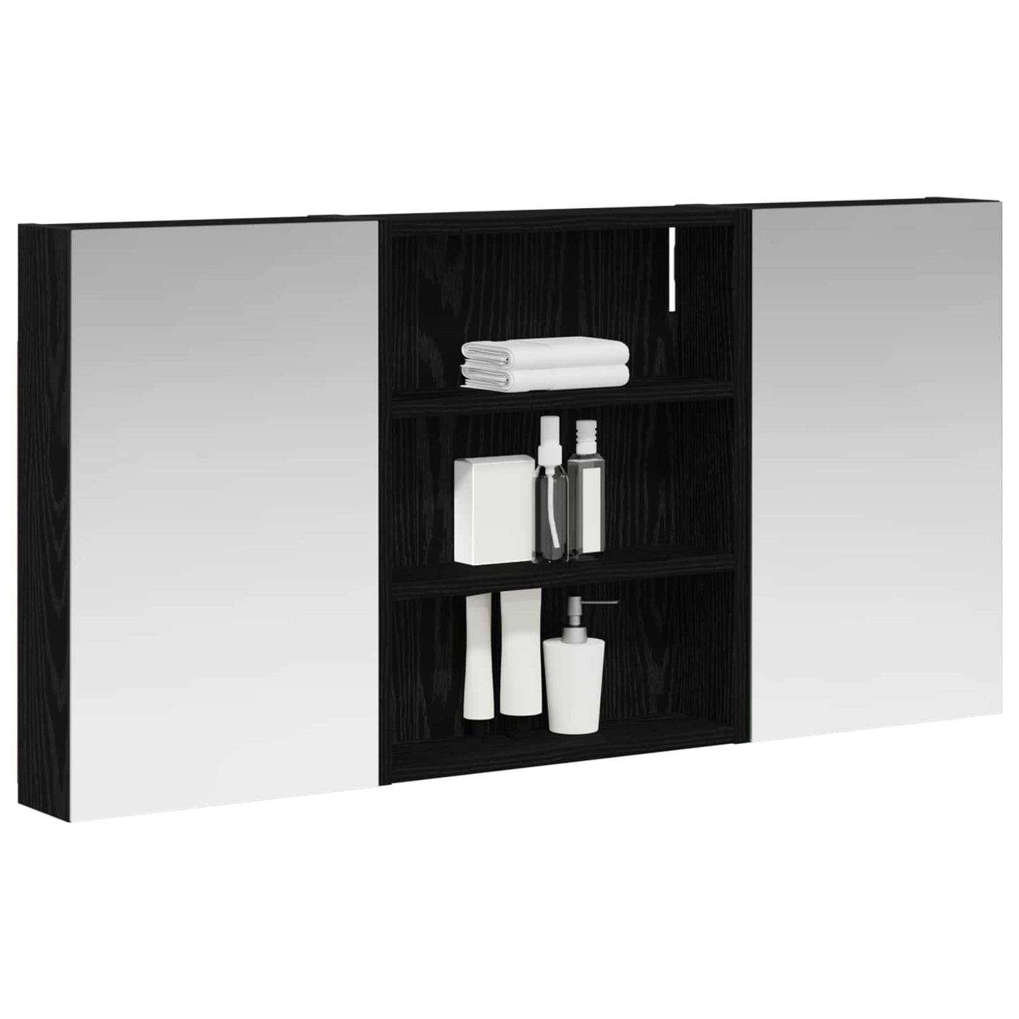 vidaXL Bathroom Cabinet Set 3 pcs 100 x 10.5 x 50 cm Engineered wood