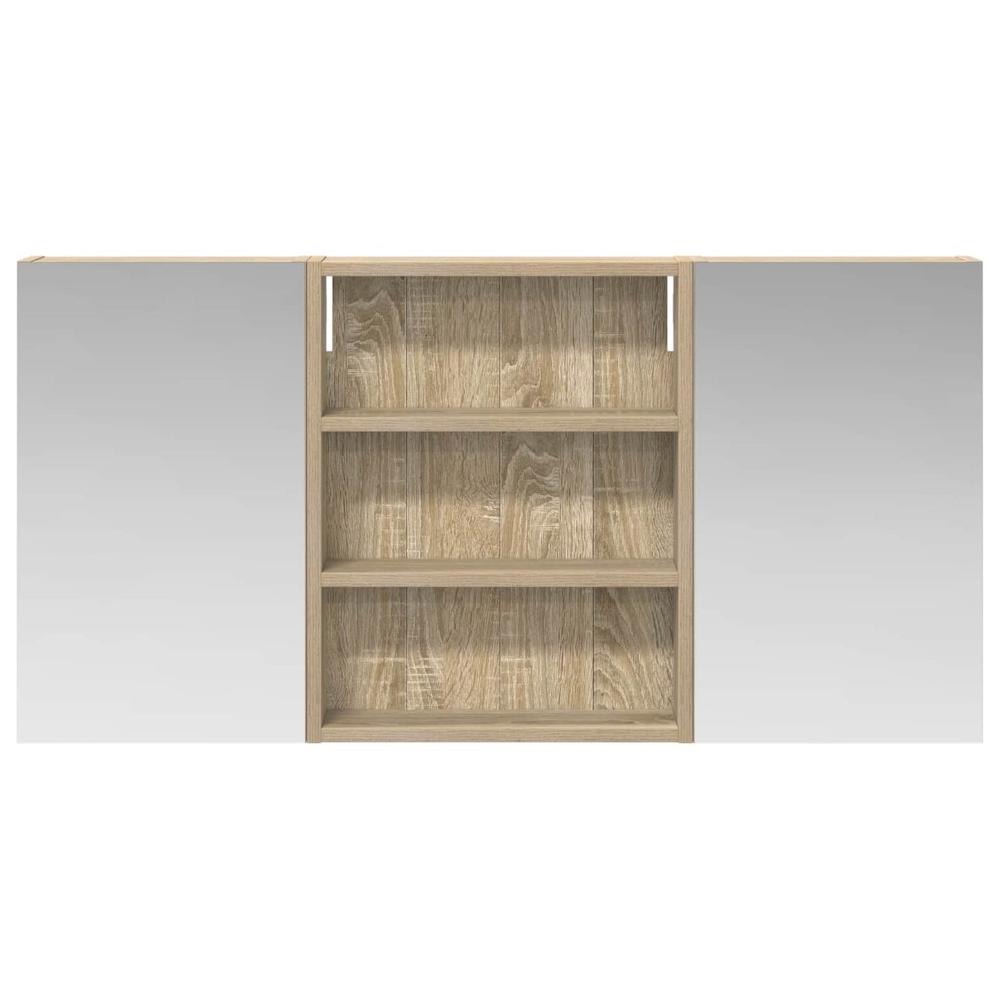 vidaXL Bathroom Cabinet Set 3 pcs 100 x 10.5 x 50 cm Engineered wood