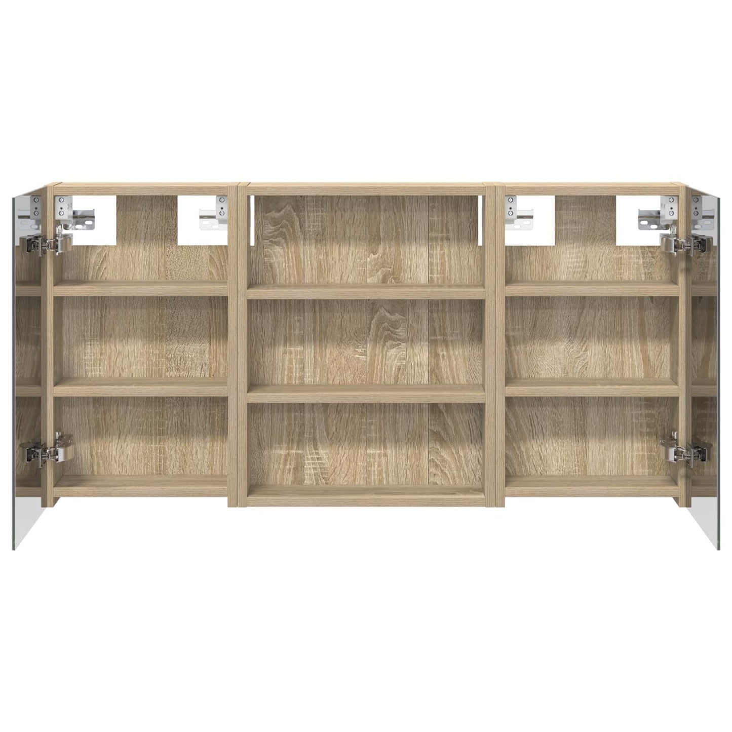 vidaXL Bathroom Cabinet Set 3 pcs 100 x 10.5 x 50 cm Engineered wood