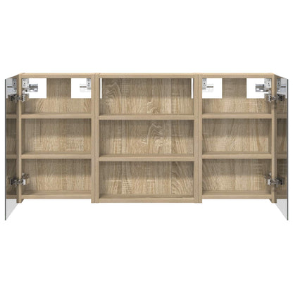 vidaXL Bathroom Cabinet Set 3 pcs 100 x 10.5 x 50 cm Engineered wood