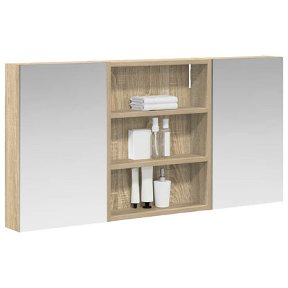 vidaXL Bathroom Cabinet Set 3 pcs 100 x 10.5 x 50 cm Engineered wood