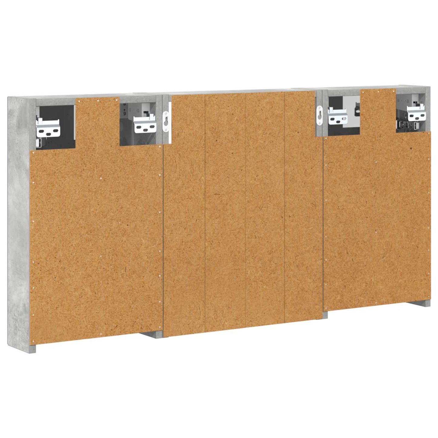 vidaXL Bathroom Cabinet Set 3 pcs 100 x 10.5 x 50 cm Engineered wood