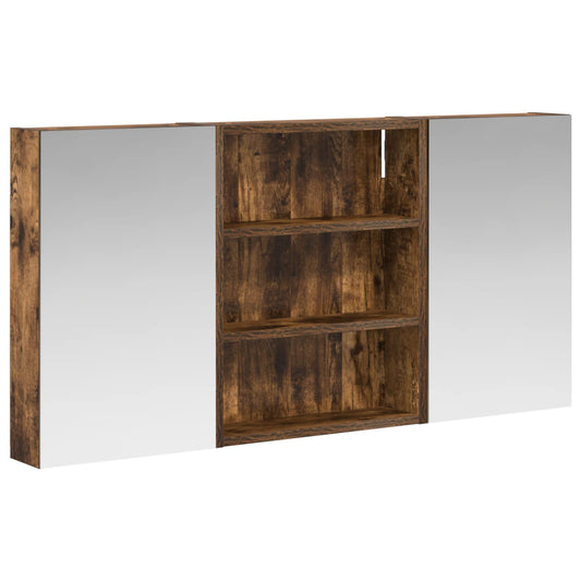 vidaXL Bathroom Cabinet Set 3 pcs 100 x 10.5 x 50 cm Engineered wood