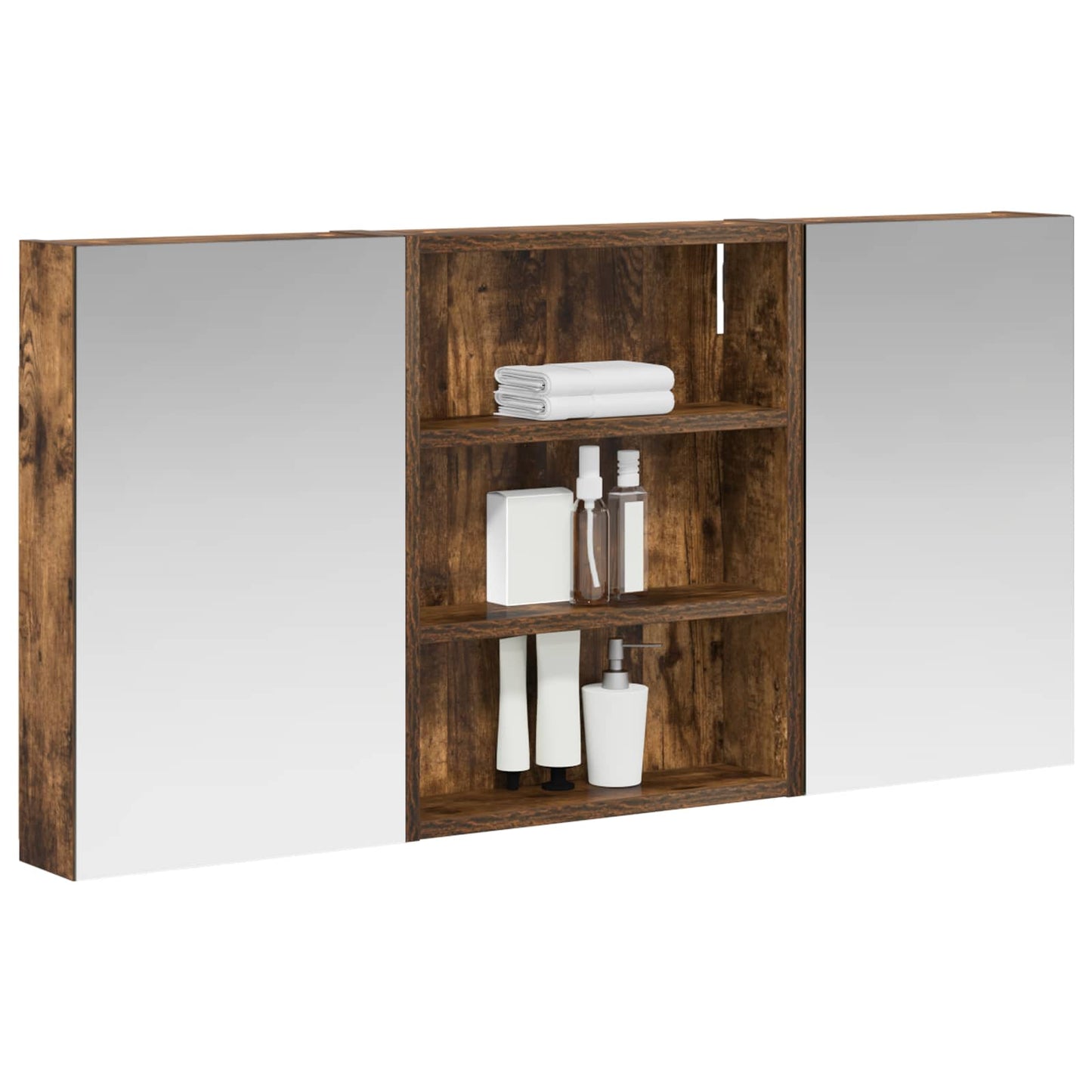 vidaXL Bathroom Cabinet Set 3 pcs 100 x 10.5 x 50 cm Engineered wood
