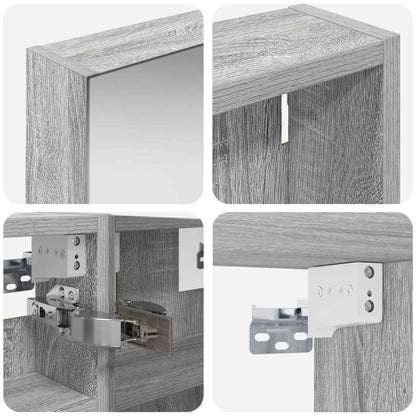 vidaXL Bathroom Cabinet Set 3 pcs 100 x 10.5 x 50 cm Engineered wood