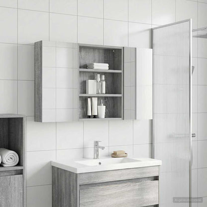 vidaXL Bathroom Cabinet Set 3 pcs 100 x 10.5 x 50 cm Engineered wood