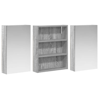 vidaXL Bathroom Cabinet Set 3 pcs 100 x 10.5 x 50 cm Engineered wood