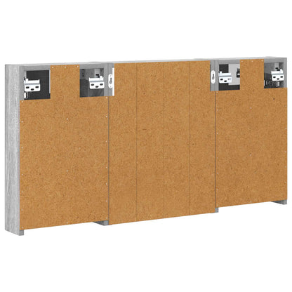 vidaXL Bathroom Cabinet Set 3 pcs 100 x 10.5 x 50 cm Engineered wood