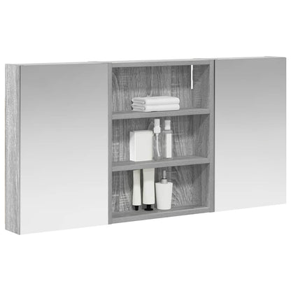 vidaXL Bathroom Cabinet Set 3 pcs 100 x 10.5 x 50 cm Engineered wood