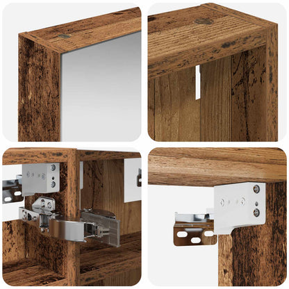 vidaXL Bathroom Cabinet Set 3 pcs 100 x 10.5 x 50 cm Engineered wood