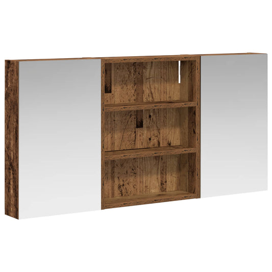 vidaXL Bathroom Cabinet Set 3 pcs 100 x 10.5 x 50 cm Engineered wood