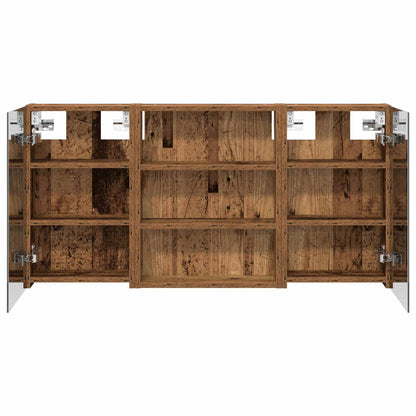 vidaXL Bathroom Cabinet Set 3 pcs 100 x 10.5 x 50 cm Engineered wood