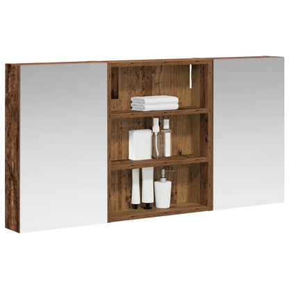 vidaXL Bathroom Cabinet Set 3 pcs 100 x 10.5 x 50 cm Engineered wood