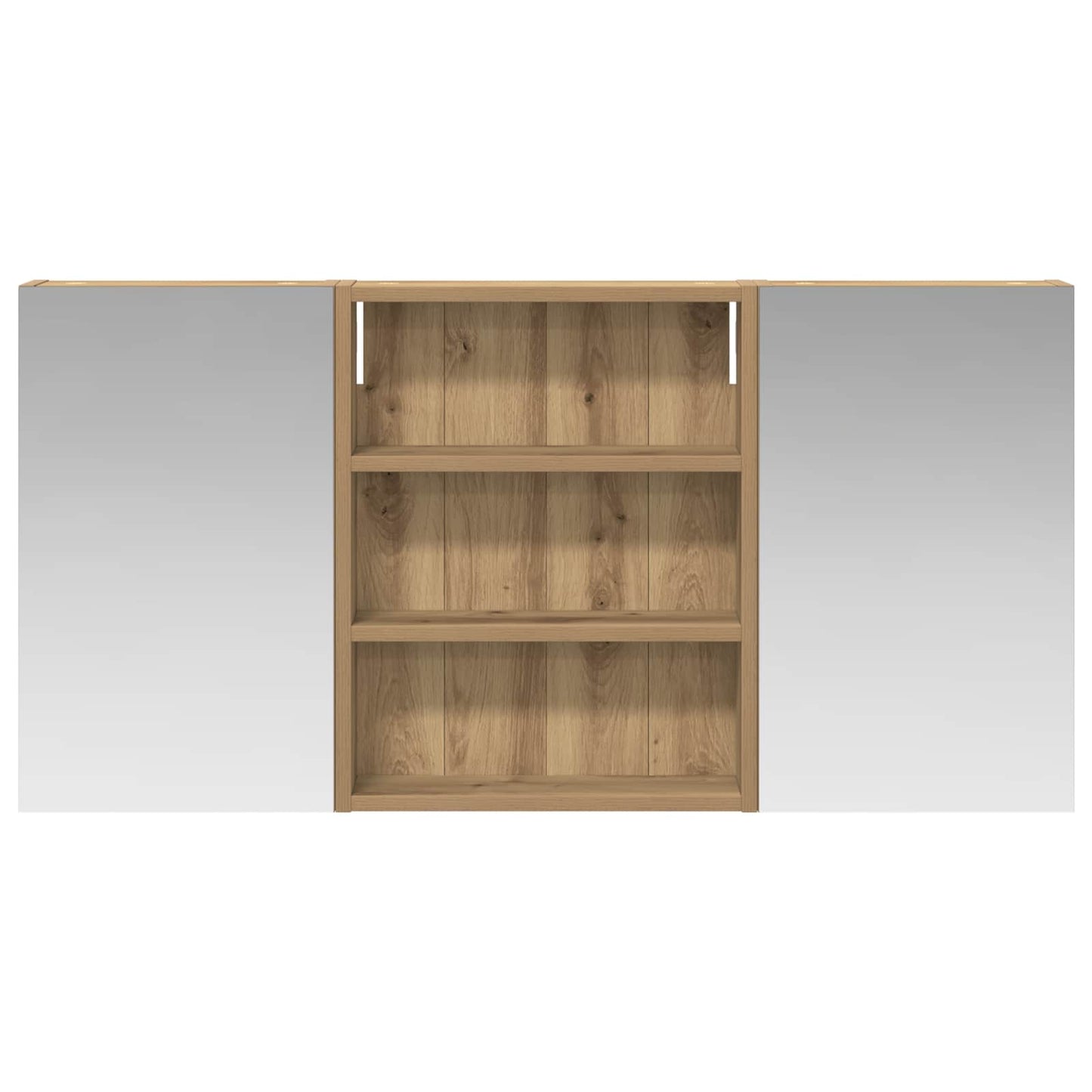 vidaXL Bathroom Cabinet Set 3 pcs 100 x 10.5 x 50 cm Engineered wood