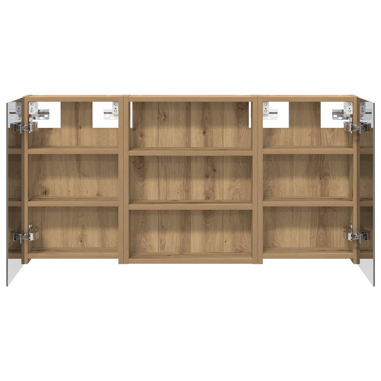 vidaXL Bathroom Cabinet Set 3 pcs 100 x 10.5 x 50 cm Engineered wood