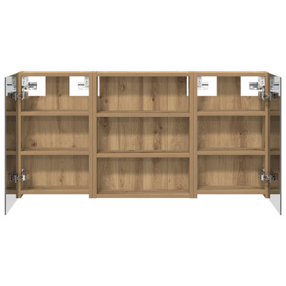vidaXL Bathroom Cabinet Set 3 pcs 100 x 10.5 x 50 cm Engineered wood